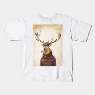 Funny Deer Thinking Kids T-Shirt